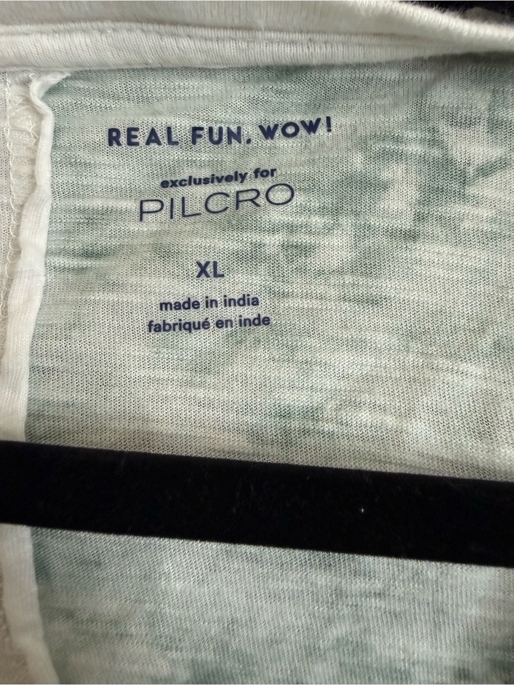 Anthropologie Pilcro Green &White Graphic Tie-Dye Short Sleeve Tee - Picture 3 of 3